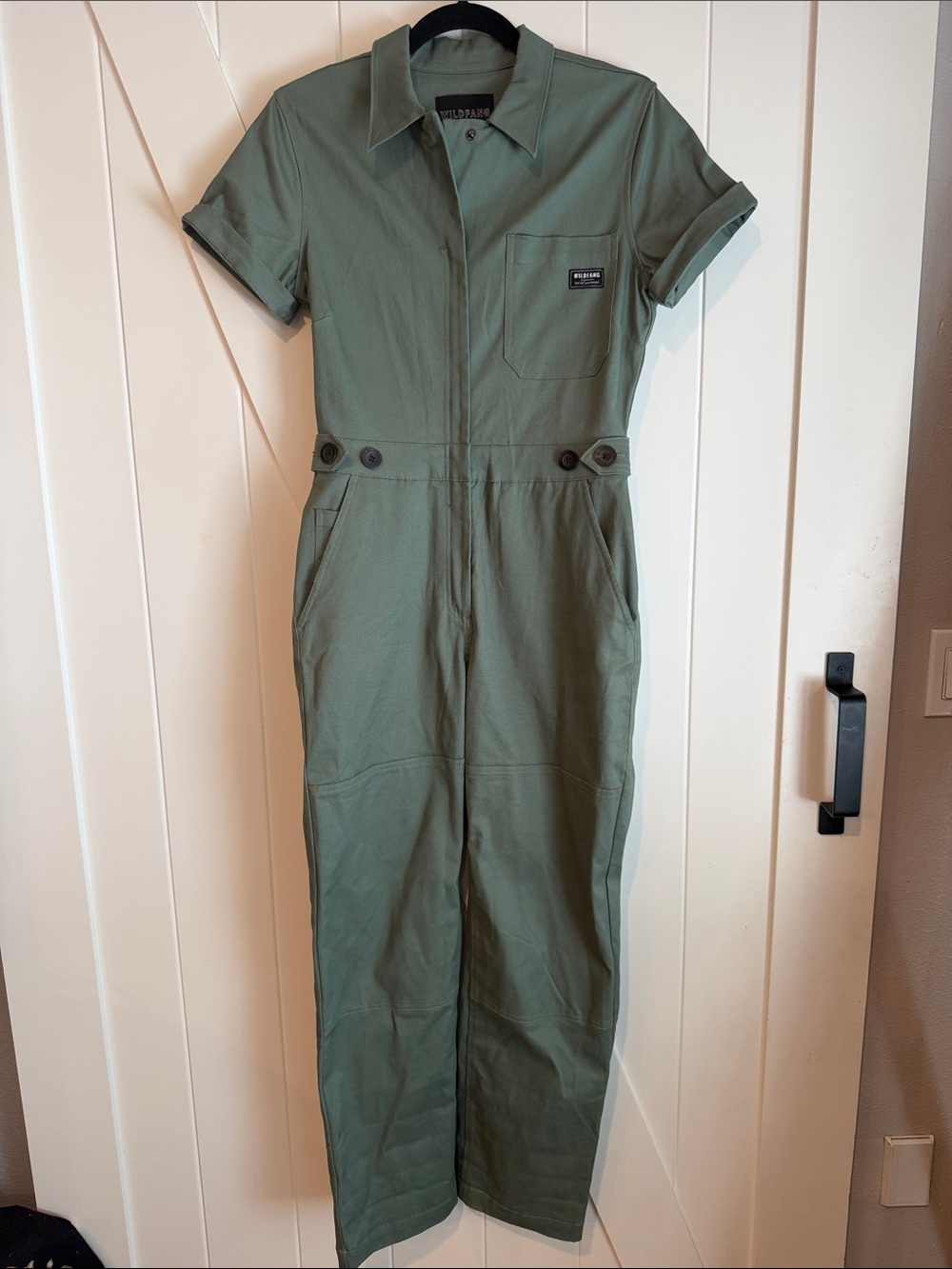 Wildfang Jumpsuit Women’s XS Utility Essential High Waited Coveralls Army Green
